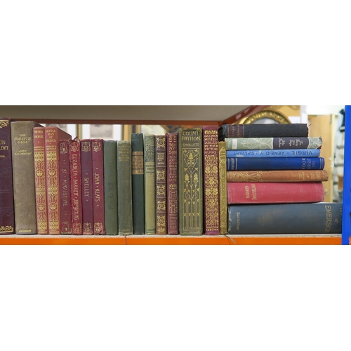 477 - Three shelves of mixed volumes, largely classic literature, Scottish historical, maritime and academ... 