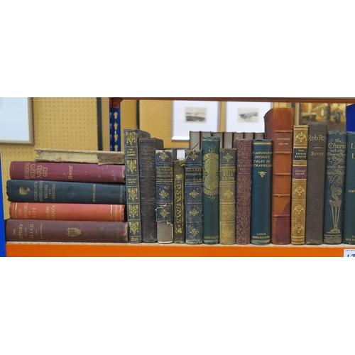 477 - Three shelves of mixed volumes, largely classic literature, Scottish historical, maritime and academ... 