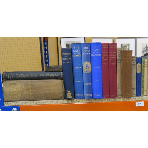 477 - Three shelves of mixed volumes, largely classic literature, Scottish historical, maritime and academ... 