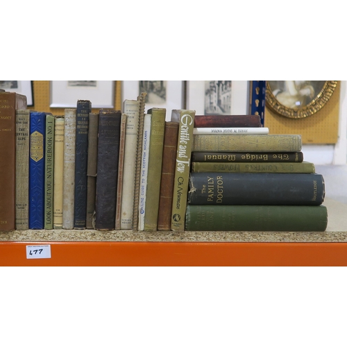 477 - Three shelves of mixed volumes, largely classic literature, Scottish historical, maritime and academ... 