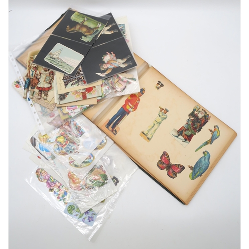 481 - A mixed lot comprising two sheets of sewn-together Kensitas cigarette silks (flags of the world), a ... 