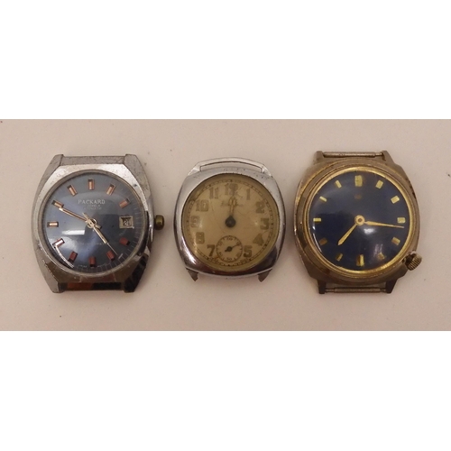 874 - Three vintage watch heads, to include Packard, Marina and Bentima