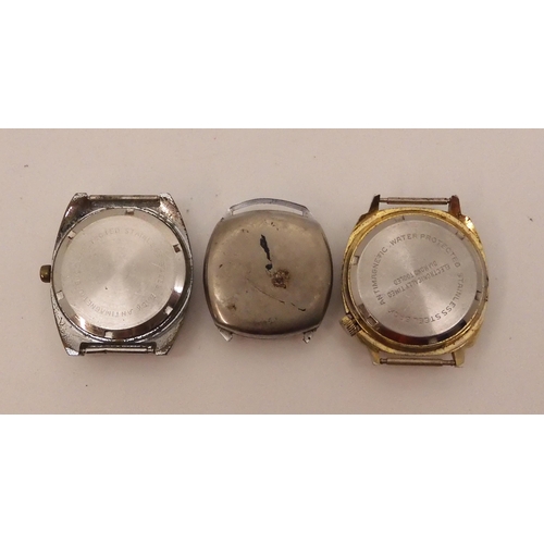 874 - Three vintage watch heads, to include Packard, Marina and Bentima