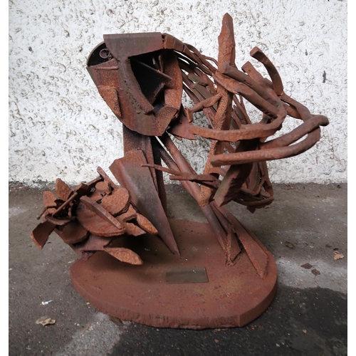 130 - A late 20th century Iron sculpture 