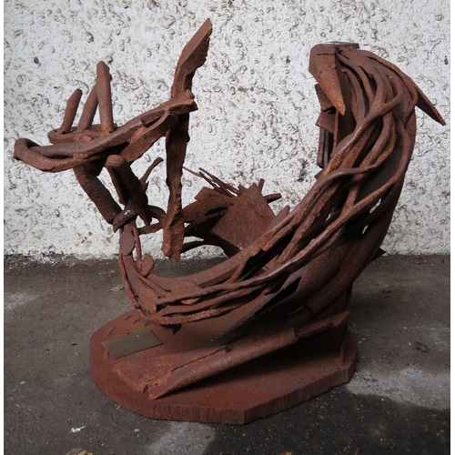 130 - A late 20th century Iron sculpture 