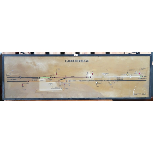 82 - A 20th century Carronbridge railway signal & telecommunication engineer map 47cm high x 153cm wi... 