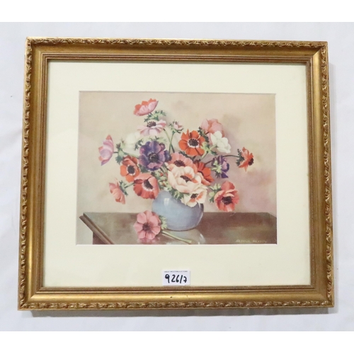 926 - ARTHUR HEYDEN, Red Roses, oil on canvas and a various lot comprising watercolours, and prints (7)... 