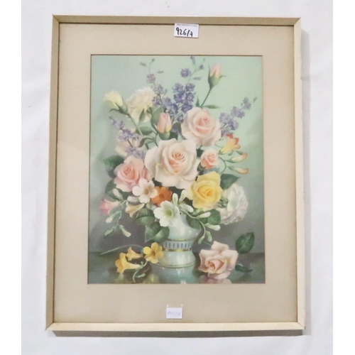 926 - ARTHUR HEYDEN, Red Roses, oil on canvas and a various lot comprising watercolours, and prints (7)... 