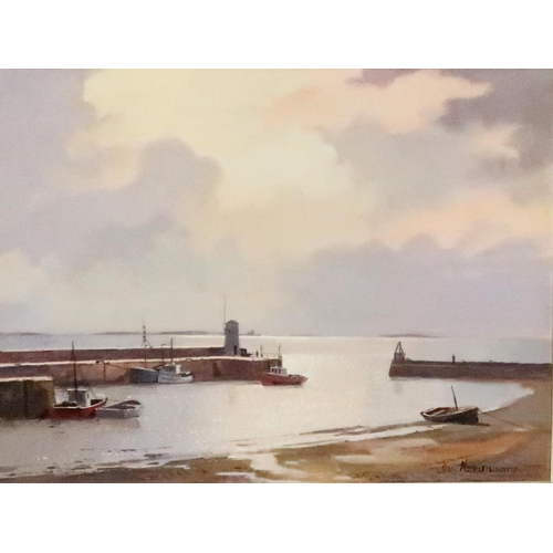 935 - *WITHDRAWN* FRANK COLCLOUGH Dunure Castle, signed, watercolour, 20 x 49cm, another and DON MICKLETHW... 