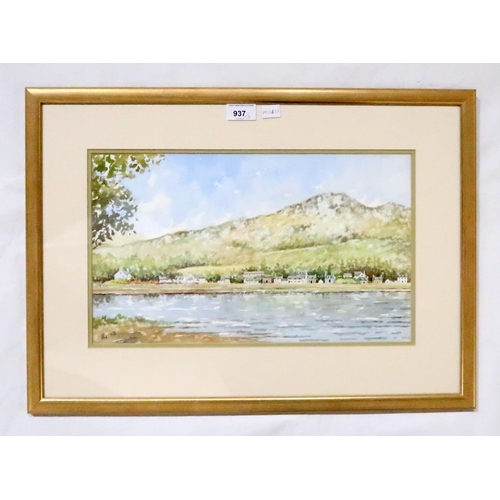 937 - IRVINE RUSSELL Lochgoilhead, signed, watercolour, 25 x 42cm and two others (3)... 