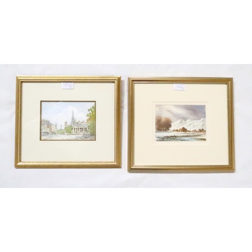 937 - IRVINE RUSSELL Lochgoilhead, signed, watercolour, 25 x 42cm and two others (3)... 