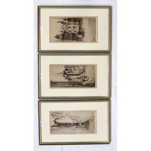 942 - GROUP OF ETCHINGS AND LITHOGRAPHS (10)