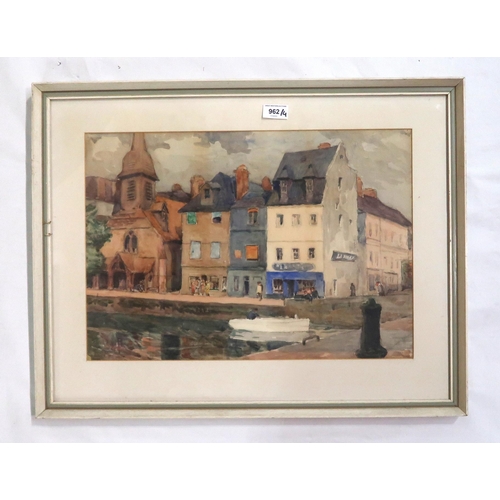 962 - SCOTTISH SCHOOLSCOTTISH HAMLETSWatercolour, 25 x 50cmTogether with 3 similar by the same hand (4)... 