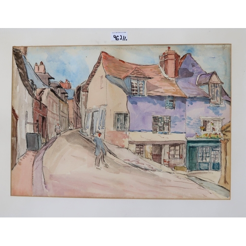 962 - SCOTTISH SCHOOLSCOTTISH HAMLETSWatercolour, 25 x 50cmTogether with 3 similar by the same hand (4)... 