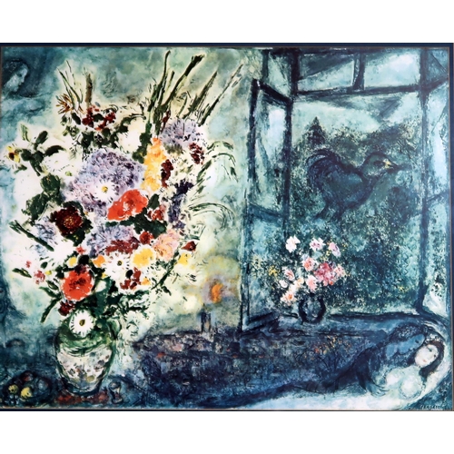 972 - AFTER MARC CHAGALL (BELARUSIAN 1887-1985)BOUQUET PRÈS DE LA FENÊTREPrint multiple, 44 x... 