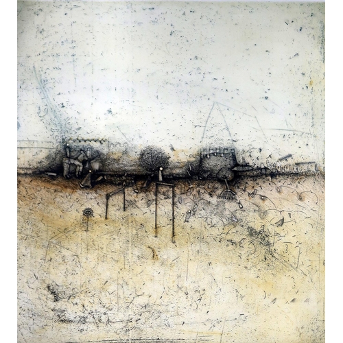 973 - PACO AGUILAR (SPANISH b.1959)PARAJE EQUIDISTANTEEngraving, signed lower right, dated 30/50, 53 x 49c... 