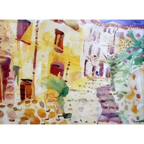 982 - AFTER GLEN SCOULLER (SCOTTISH b.1950)TUSCAN STEET VIEWPrint multiple, 32 x 42cmTogether with another... 