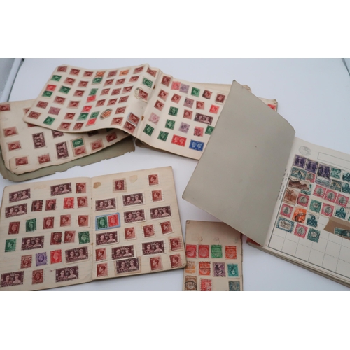 426 - A stamp collection in four albums and various loose leaf folders and note books, with Abbey Stamp Al... 