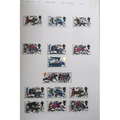 426 - A stamp collection in four albums and various loose leaf folders and note books, with Abbey Stamp Al... 