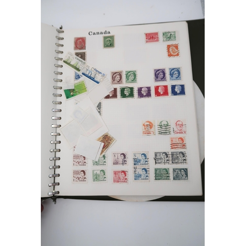 427 - World wide stamps with BG Victoria 1/d black, 1./d red, 2/d blue, 1/d lavender, U.S. Postal, Siam 10... 