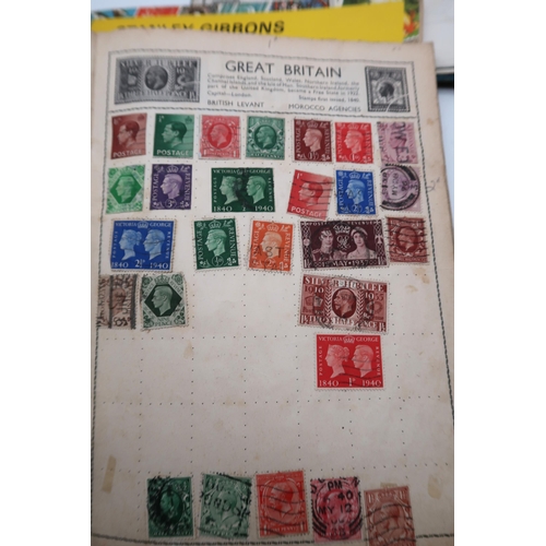 427 - World wide stamps with BG Victoria 1/d black, 1./d red, 2/d blue, 1/d lavender, U.S. Postal, Siam 10... 