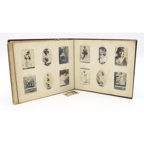 480A - An album of Ogden's photographic cigarette cards, containing approx. 144 portraits of sportsmen, sta... 