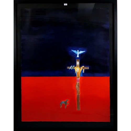 3073 - CRAIGIE AITCHISON CBE RA (1926-2009)CRUCIFIXION Silkscreen, signed verso, ed. 31/75, 140 x 109cm (55... 