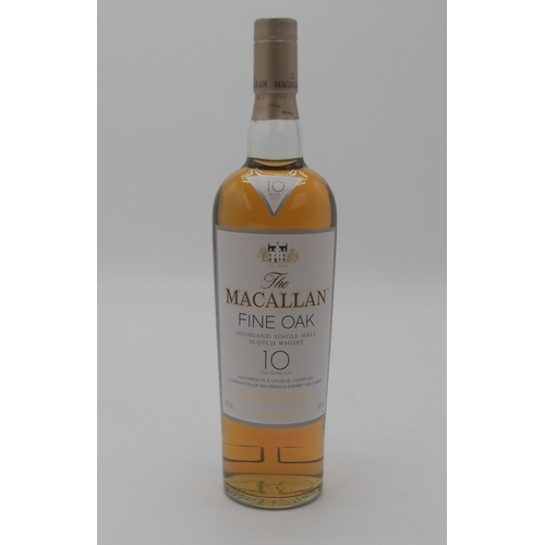 2653 - MACALLAN FINE OAK HIGHLAND SINGLE MALT SCOTCH WHISKY 10 Year Old Matured in Bourbon and Sherry Casks... 