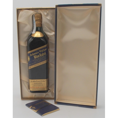 2656 - JOHNNIE WALKER BLUE LABEL BLENDED SCOTCH WHISKY Bottle Number K34650, 40% vol 70cl.... 