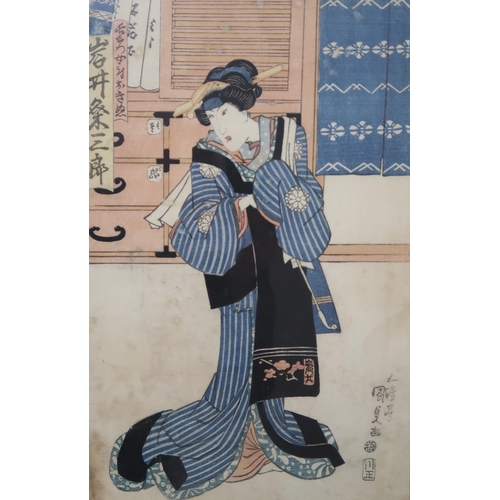 2373 - UTAGAWA KUNISADA (1786-1865)Sugibae, from the series The False Murasaki's Rustic Genji (Nise Murasak... 