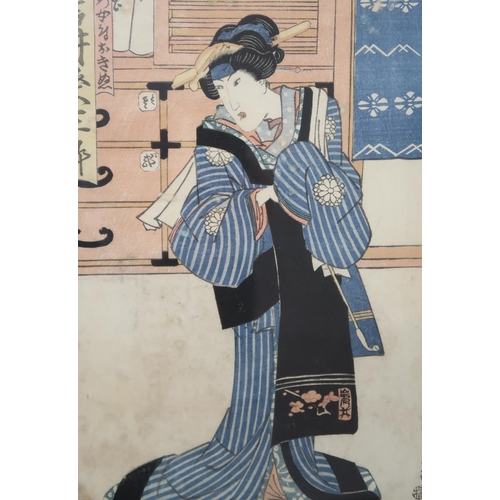 2373 - UTAGAWA KUNISADA (1786-1865)Sugibae, from the series The False Murasaki's Rustic Genji (Nise Murasak... 