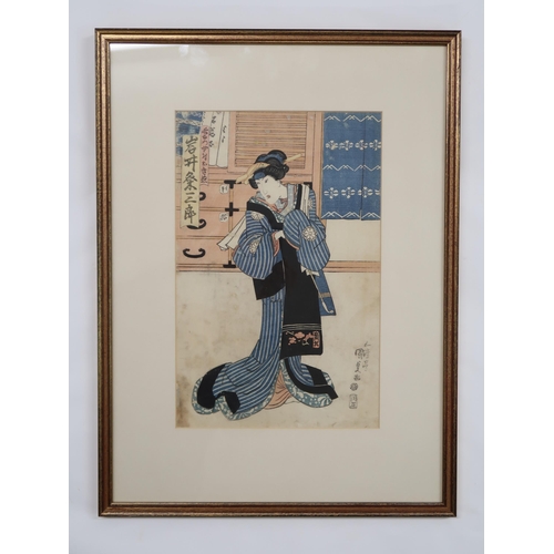 2373 - UTAGAWA KUNISADA (1786-1865)Sugibae, from the series The False Murasaki's Rustic Genji (Nise Murasak... 