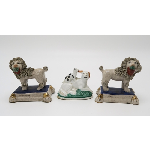 2151 - A COLLECTION OF 19TH AND 20TH CENTURY FIGURESincluding a Walton sheep (no bocage), a Staffordshire p... 