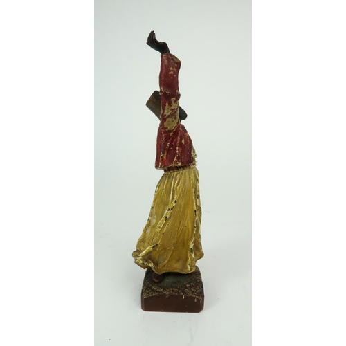 2155 - FRANZ BERGMAN (AUSTRIAN 1861-1936)A cold painted bronze figure of a Whirling Dervish, with impressed... 