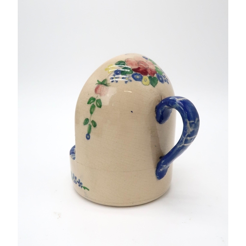 2176 - A COLLECTION OF SCOTTISH LADY ARTIST PAINTED CERAMICS to include two Helen Paxton Brown jugs, a pres... 