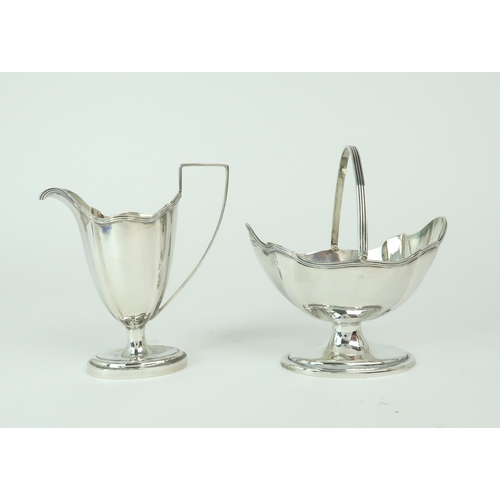 2455 - A VICTORIAN FOUR PIECE SILVER TEA SERVICEby Thomas Bradbury, London 1898, in the neo-classical style... 