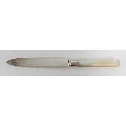 2458 - A CASED SET OF EDWARDIAN SILVER & MOTHER OF PEARL FISH KNIVES & FORKSby William Hutton &... 