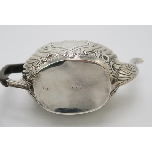 2478 - A LATE VICTORIAN BACHELORS SILVER TEA SERVICEby Jenkins & Timm, Sheffield 1898, of oval form, wi... 