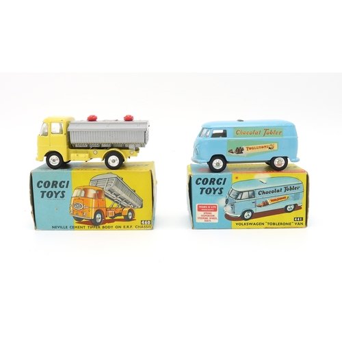 2556 - A COLLECTION OF BOXED CORGI TOYS MODEL VEHICLESComprising 464 Commer Police Van with Flashing ligh, ... 