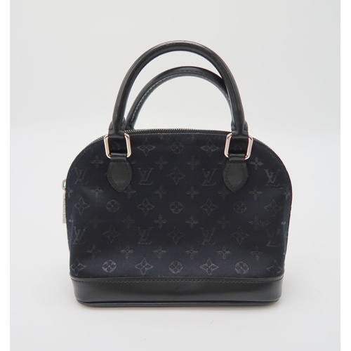 2573 - A LOUIS VUITTON M92146 LIMITED EDITION  MONOGRAM SATIN LITTLE ALMAwith a dust bag, 16cm wide, 12cm h... 