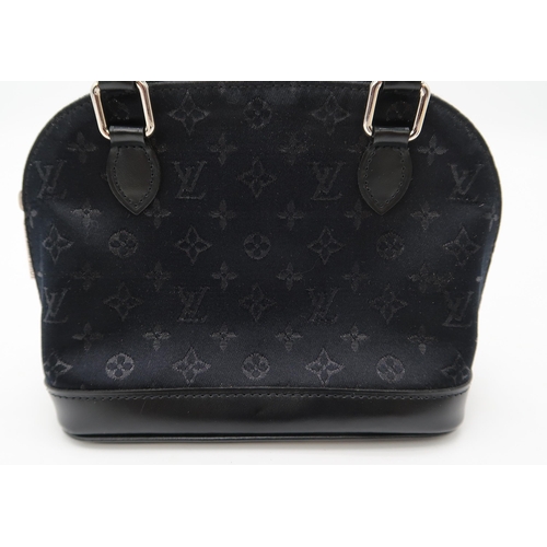 2573 - A LOUIS VUITTON M92146 LIMITED EDITION  MONOGRAM SATIN LITTLE ALMAwith a dust bag, 16cm wide, 12cm h... 