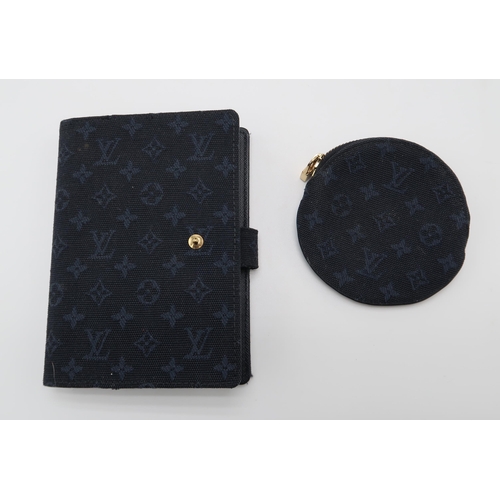 2583 - A LOUIS VUITTON PM TST M29414 BLUE MONOGRAM JOSEPHINE MINIin a cotton jacquard canvas, with a dust b... 