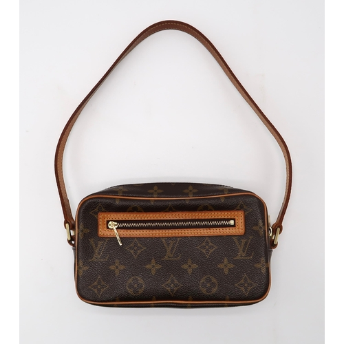 2584 - A LOUIS VUITTON M51183 BROWN MONOGRAM POCHETTE CITEwith a dust bag, length 21cm x height 11cm x widt... 