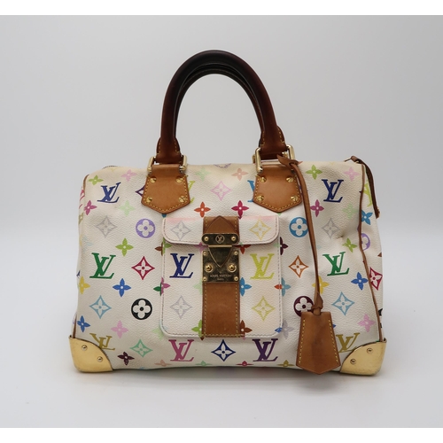 2585 - A LOUIS VUITTON M92643 MULTICOLOUR MONOGRAM SPEEDY 30with a dust bag and original receipt, length 30... 