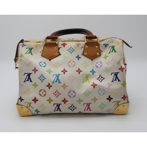 2585 - A LOUIS VUITTON M92643 MULTICOLOUR MONOGRAM SPEEDY 30with a dust bag and original receipt, length 30... 