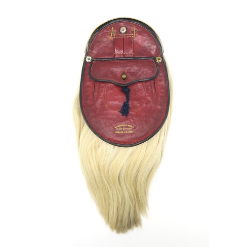 2609 - A BLACK WATCH OFFICER'S FULL DRESS HORSEHAIR SPORRAN BY WILLIAM ANDERSON AND SONS Ltd., EDINBURGHSus... 