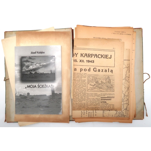 2610A - A WW2 POLISH/BRITISH MEDAL GROUP AND ARCHIVE OF PERSONAL EFFECTS BELONGING TO THE LATE CAPTAIN JOZEF... 