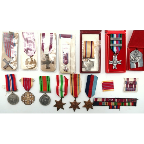 2610A - A WW2 POLISH/BRITISH MEDAL GROUP AND ARCHIVE OF PERSONAL EFFECTS BELONGING TO THE LATE CAPTAIN JOZEF... 