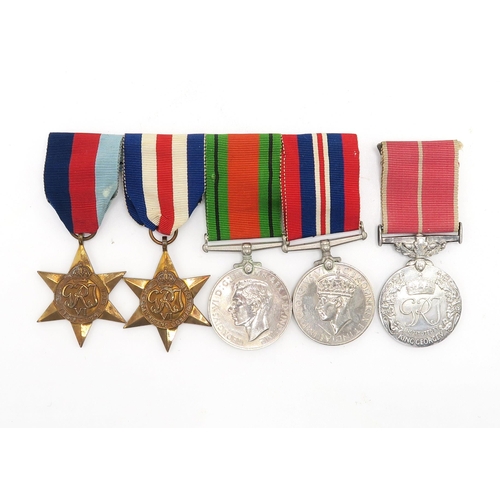 2612 - A WW2 BRITISH EMPIRE MEDAL GROUP OF FIVEAwarded to Flight Sergeant Leslie S. Rockey (R.A.F. 569639) ... 