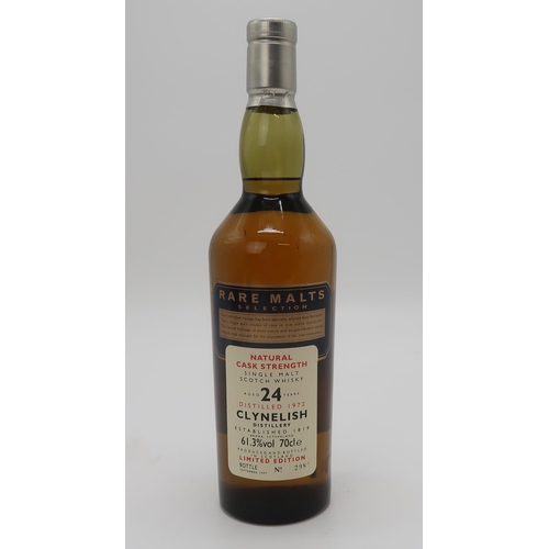 2651 - CLYNELISH 1972 RARE MALTS SELECTION SINGLE MALT SCOTCH WHISKY Aged 24 years 61.3%vol 70cl e Bottle n... 